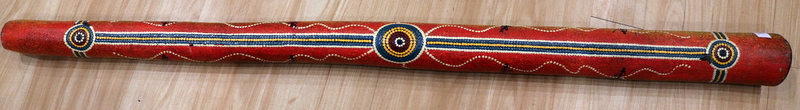 Aboriginal Didgeridoo, Decorated In Vibrant Colours With - Image 3 of 8