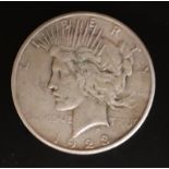 1923 Silver Dollar, American Silver Peace Dollar