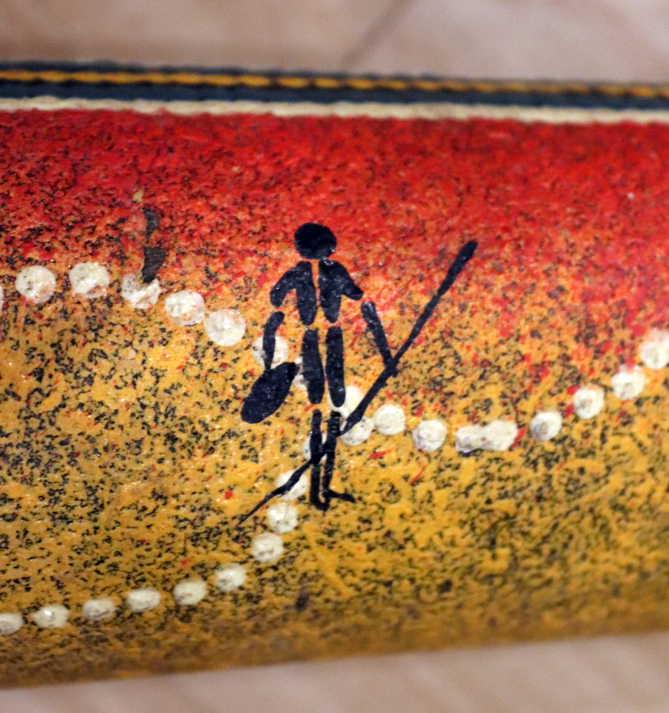 Aboriginal Didgeridoo, Decorated In Vibrant Colours With - Image 8 of 8