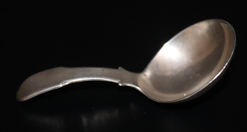 Georgian Silver Caddy Spoon, Of Typical Form,Hallmarked