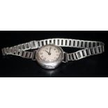 Ladies Early To Mid 20thC Silver Wristwatch, Manual Wind, Ticking