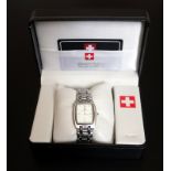 Gents Wristwatch Marked Montre Suisse, Complete With Box