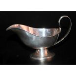 Silver Sauceboat, Of Classical Design, Fully Hallmarked For Birmingham