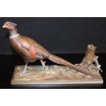 Early 20thC Cold Painted Spelter Figural Striker Modelled In The Form