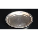 Silver Pin Dish, Of Circular Form, Fully Hallmarked, Diameter Approx 4 Inches