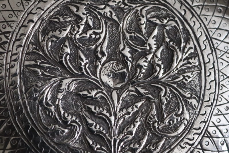 19thC Burmese Silver Bowl, Finely Embossed With Dancing Temple Girls - Image 2 of 6