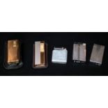 Collection Of Five Lighters, Comprising Ronson And Calibri