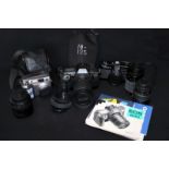 Mixed Camera Lot; To Include Canon EOS600 Camera With Manual