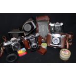 Mixed Lot of Vintage Cameras and Accessories