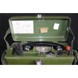 BT Engineers Field Telephone In Green Plastic Case