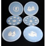 Collection Of Wedgewood Jasper Ware Commemorative Plates, To