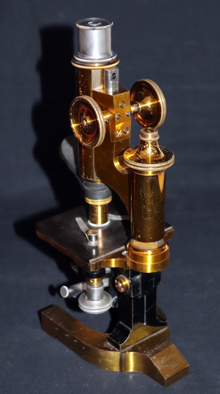 C. Reichert - Polished Brass VIII Bennogasse Monocular Microscope. c.1880 - Image 2 of 3