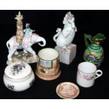 Mixed Collection Of Ceramics, To Include A Unicorn Figure, Lord Nelson