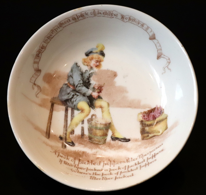 Royal Doulton Child's Nursery Rhyme Peter Piper Bowl, Diamet