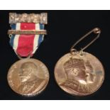 Kings Bronze Medal With Bar LCC, Awarded To I Young, Together With Coronation Medal 1902