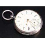 Silver Pocket Watch, Fully Hallmarked For Chester, Makers Mark JS