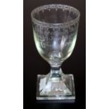 Glass Goblet, Dated 1798, Possibly German