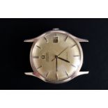 Gents 9ct Gold Omega Automatic Wristwatch, Gilt Dial