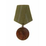 DEFENCE OF ODESSA SOVIET MEDAL Medal for the Defense of Odessa, 1940s issue, Type 1, with separate