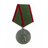 SOVIET MEDAL FOR DISTINCTION IN GUARDING THE STATE BORDER OF THE USSR The medal was established to