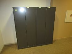 Knoll Lot of (2) Steel Storage Cabinets, 36"w x 18"d x 64"h. HIT# 2179002. Loc: W3.193. Asset