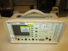 Hewlett Packard 37701A T1 Tester. T1 Tester, opt: 001, 003, 004, H02, 95-240v. SN# 3421U00548.