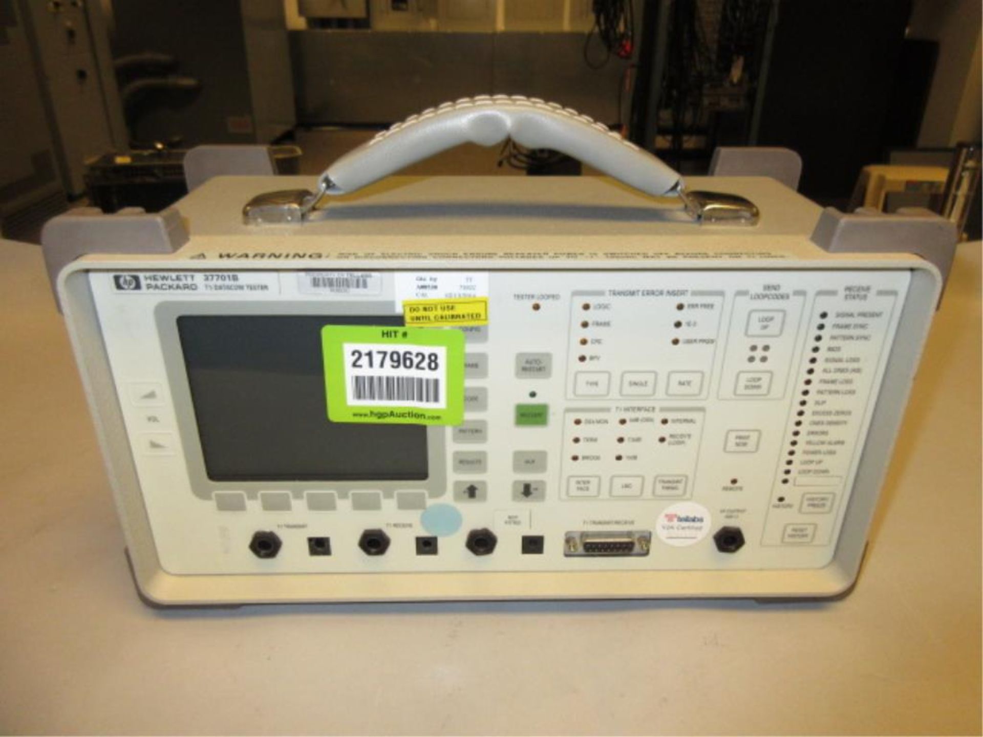 Hewlett Packard 37701B T1/Datacom Tester. T1/Datacom Tester, 95-240v. SN# 3630U00991. Asset# A08530.