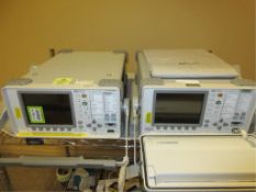 Hewlett Packard Communications Analyzers (for parts only). Lot of (2) Communications Analyzers,