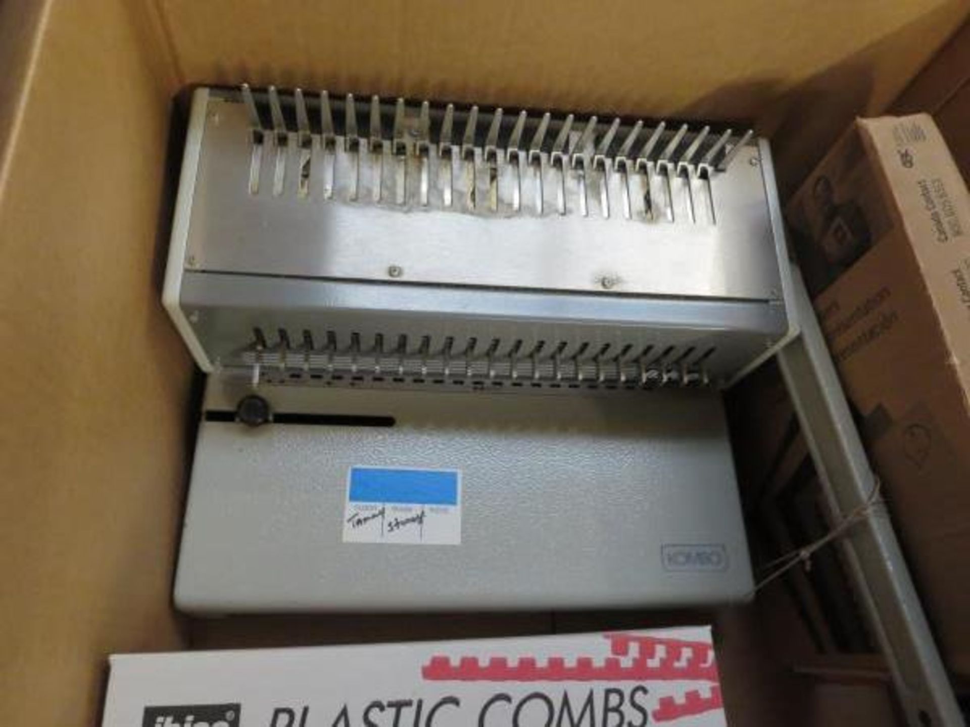 IBICO Kombo Binder Punch with Plastic Combs & Covers. Hit # 2203735. Center Rack.