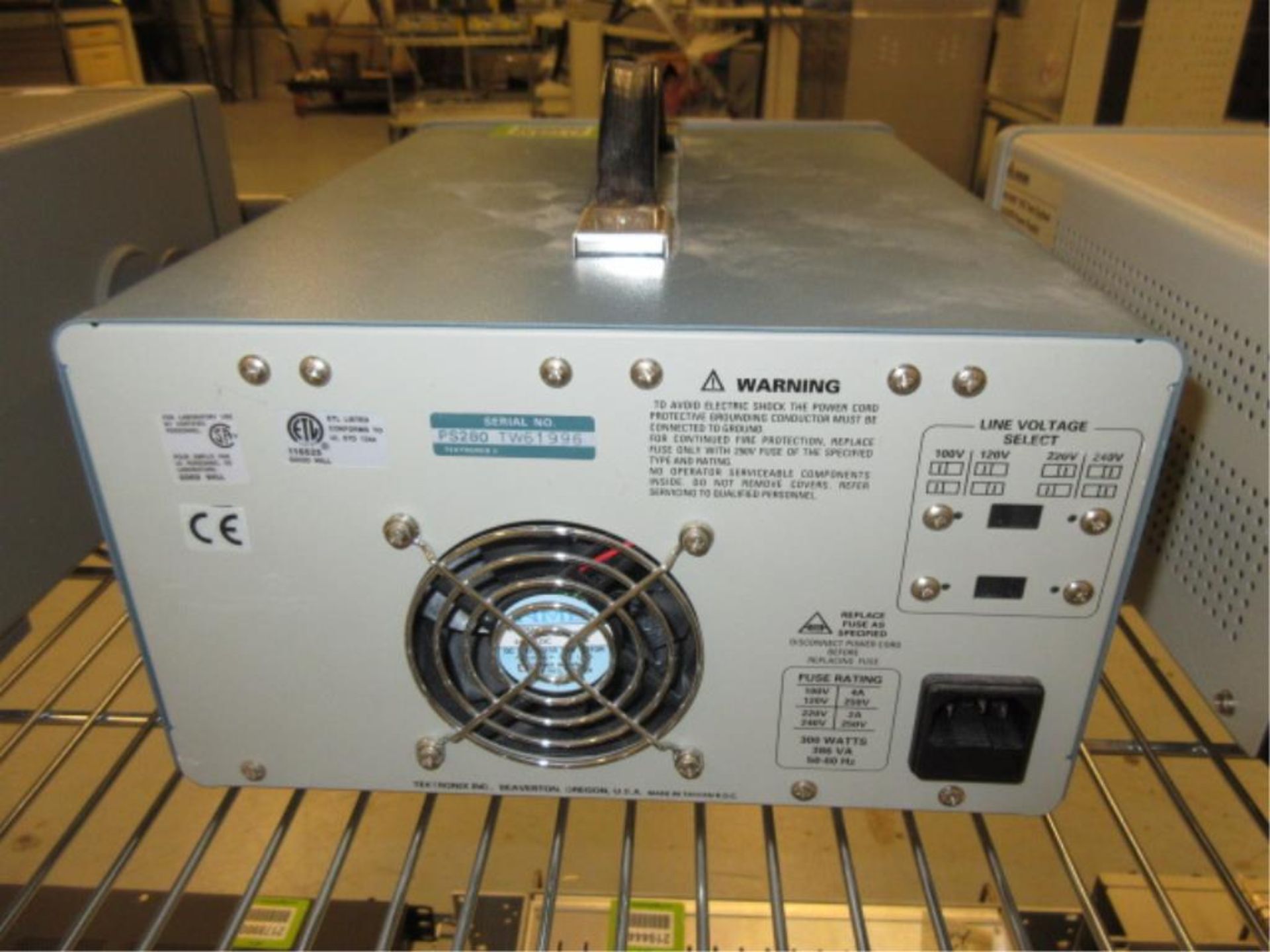 Tektronix PS 280 DC Power Supply. DC Power Supply, 0-30v, 100-240v. SN# TW61996. Asset# TO-00026. - Image 2 of 2