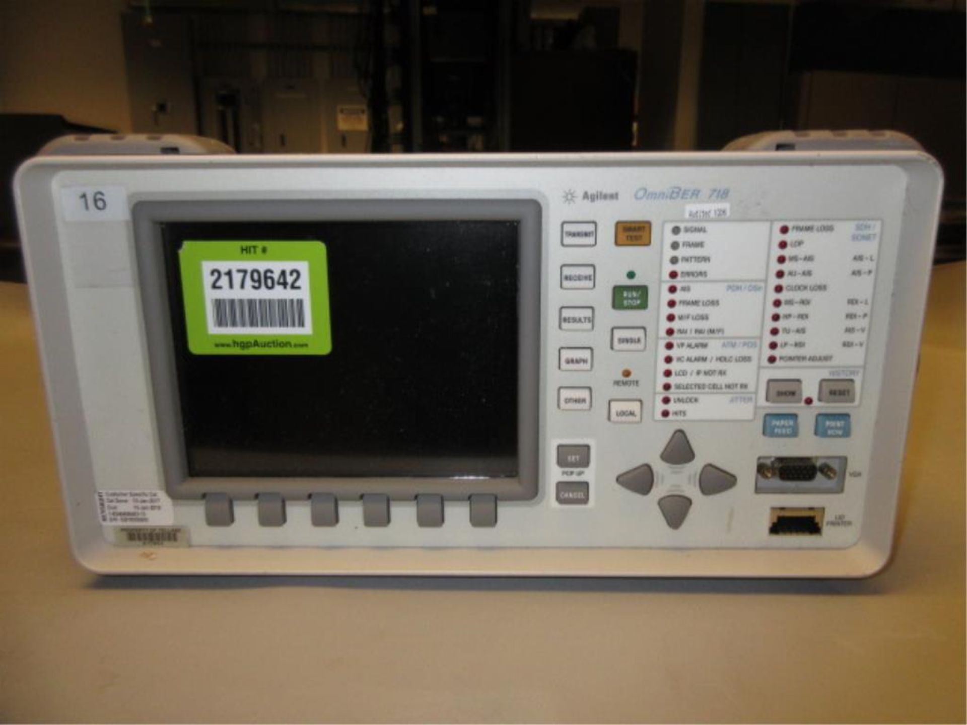 Agilent 37718C Communications Analyzer. OmniBER 718 Communications Analyzer, (2001), opt: 002, - Image 2 of 4