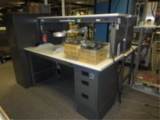 IAC Industries ESD Workbench. Electronics Lab Workbench, 72"w x 30"d x 61"h, with drawers & power