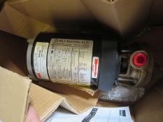 Dayton 4UP50B Closed Coupled Turbine Pump, in original box. Hit # 2203710. Metro Rack