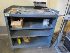 Lot (Qty 3) Work Cabinets. Contents not included. Hit # 2203700. South Wall in Shop.