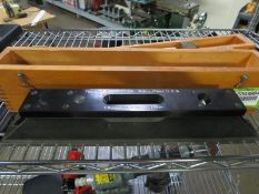 Starrett Machinist Level 12". Hit # 2203665. Metro Rack In Shop. Asset Located at 641 Industrial