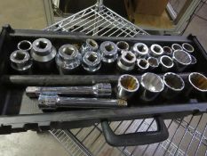 3/4" Drive Sockets. Hit # 2203669. Metro Rack In Shop. Asset Located at 641 Industrial Blvd,