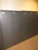 Knoll Lot of (2) Steel Storage Cabinets, 36"w x 18"d x 64"h. HIT# 2178999. Loc: W3.193. Asset