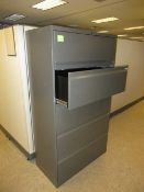 Lot of (2) 5-Drawer Lateral File Cabinets, 36"w x 18"d x 64"h. HIT# 2179008. Loc: W4.181. Asset