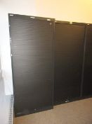 Wright-Line Lot of (2) Steel Storage Cabinets, 36"w x 19"d x 84"h, with roll up doors. HIT# 2178997.
