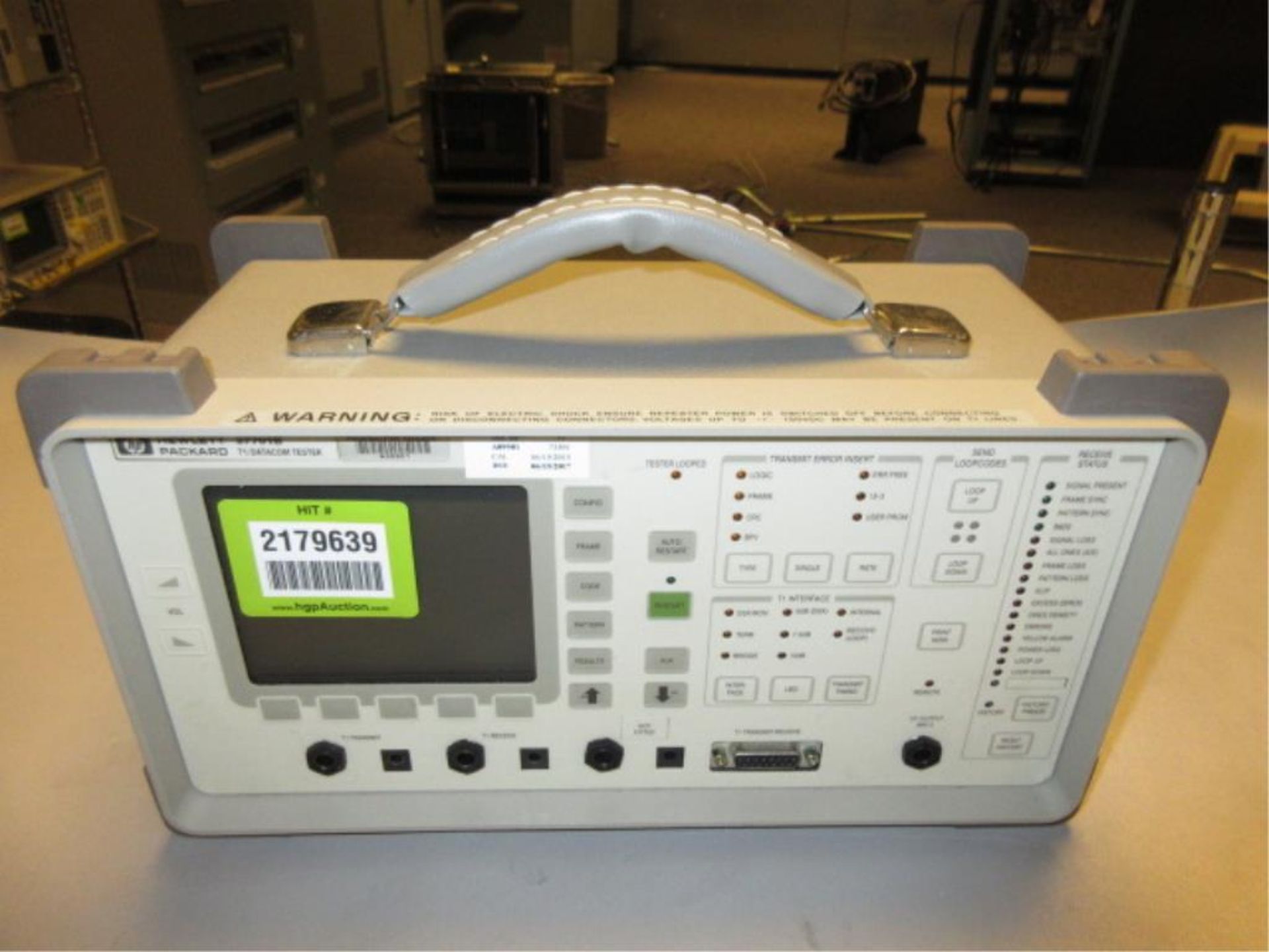 Hewlett Packard 37701B T1/Datacom Tester. T1/Datacom Tester, opt: 8ZE, 95-240v. SN# 3630U01078. - Image 2 of 3