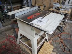 Jet JWTS-10 10" Table Saw with Ridgid Shop Vac. Hit # 2203642. Main Shop. Asset Located at 641