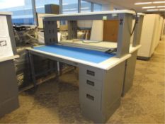 IAC Industries ESD Workbench. Electronics Lab Workbench, 72"w x 30"d x 61"h, with drawers & power