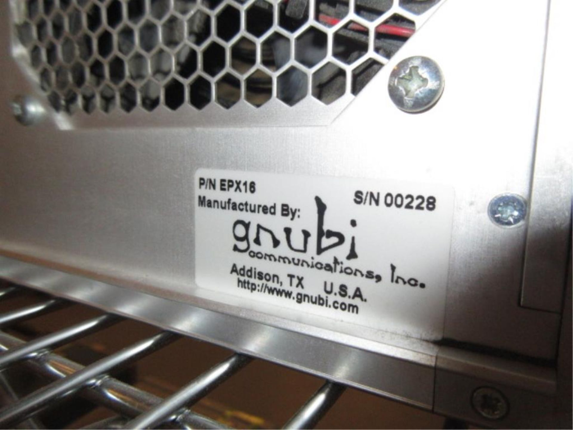 Gnubi Communications EPX16 Telecom Test Chassis. Remote Telecom Test Chassis, 18-expansion slots, - Image 4 of 4
