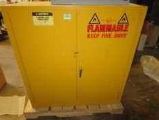 Flammable Storage Cabinet,43" x 18" x 45". Contents not Included. Hit # 2203725. Center Rack.