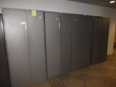 Supply Cabinets. Lot of (4) 2-Door Supply Cabinets & Contents, includes assorted electronic