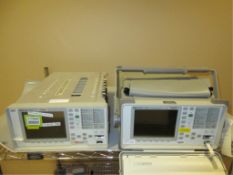 Hewlett Packard 37717C Communications Analyzers (for parts only). Lot of (2) Communications