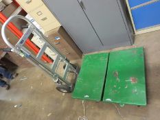 Dolly & Moving Carts. Lot: (1) Aluminum Dolly & (2) Heavy Duty. Hit # 2203626. Asset Located at 641