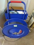 Banding Cart & Tensioner. Lot: (1) Banding Cart & Plastic Strapping & (1) Plastic Strapping