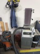 Wilton 4210 6" Belt & 12" Disc Sander with Ridgid Shop vac. SN# 804005. Hit # 2203689. Main Shop.