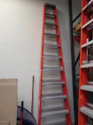 Louisville FS1512 12' Fiberglass Step Ladder. Hit # 2203629. North Wall. Asset Located at 641